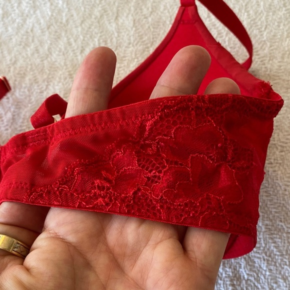 La Vie En Rose Res Lace Bra Body Rose push up racer back sexy valentines - Picture 6 of 13